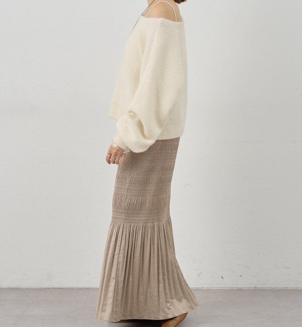  「プリーツマキシスカート」|スカート|