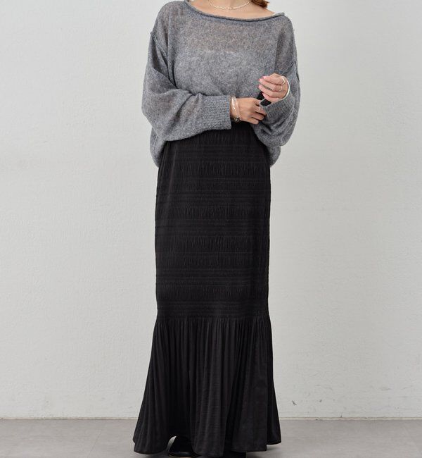  「プリーツマキシスカート」|スカート|