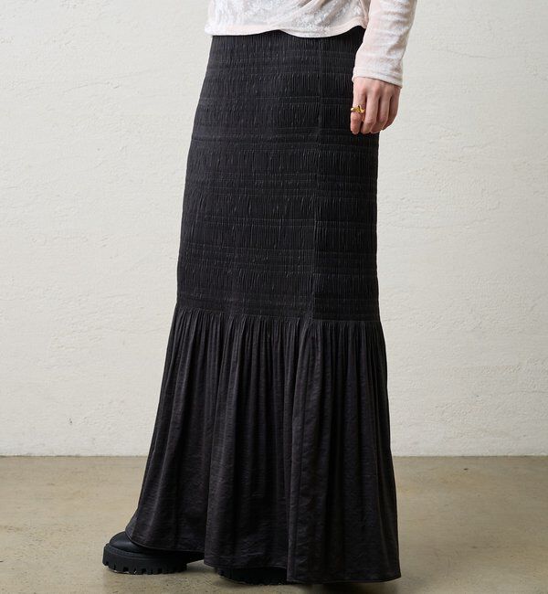  「プリーツマキシスカート」|スカート|