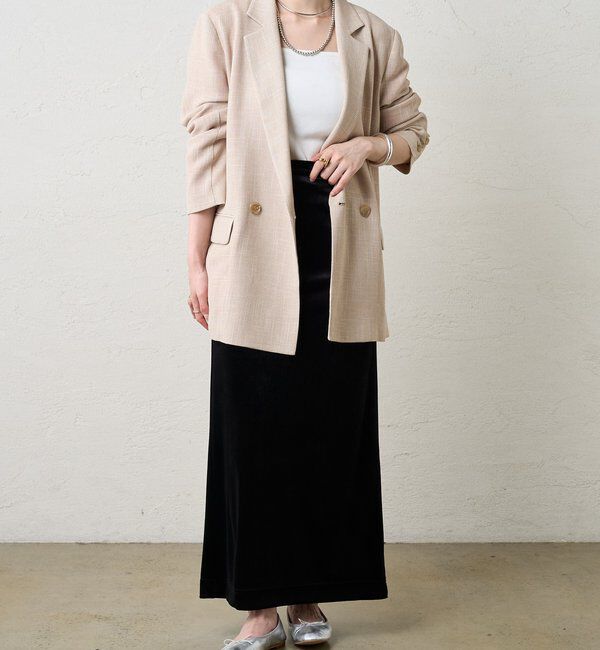  「ベロアタイトスカート」|スカート|