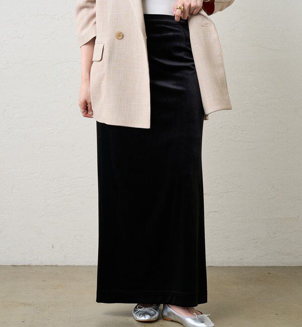  「ベロアタイトスカート」|スカート|