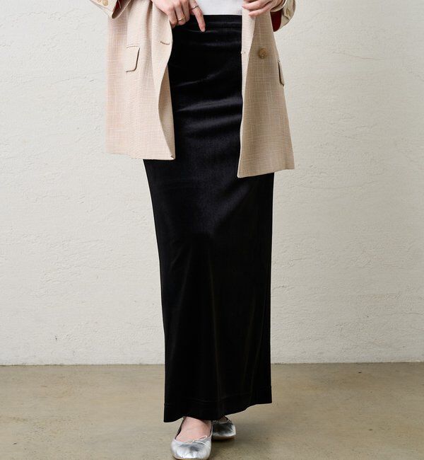  「ベロアタイトスカート」|スカート|