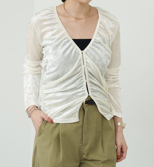  「シアーベロアカーディガン」|Tシャツ・カットソー|