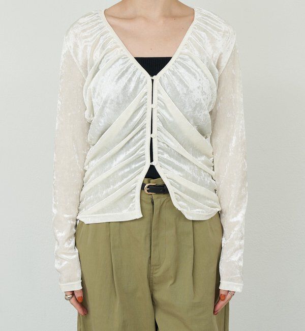  「シアーベロアカーディガン」|Tシャツ・カットソー|