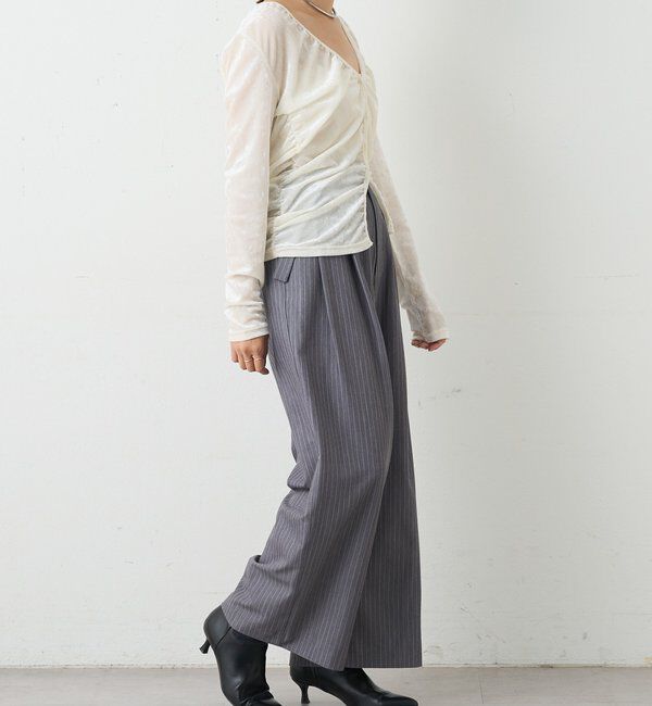  「シアーベロアカーディガン」|Tシャツ・カットソー|