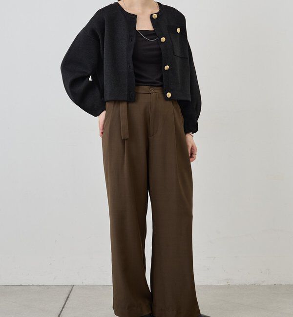  「ダブルタックワイドパンツ」|チノ|