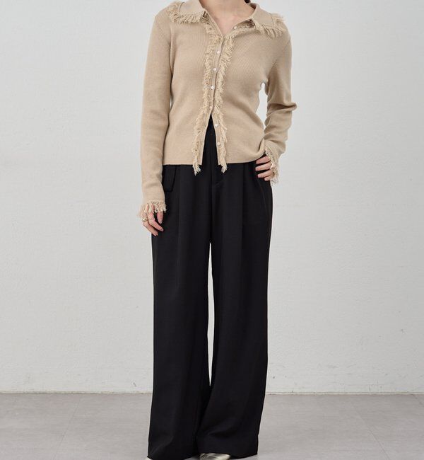  「ダブルタックワイドパンツ」|チノ|