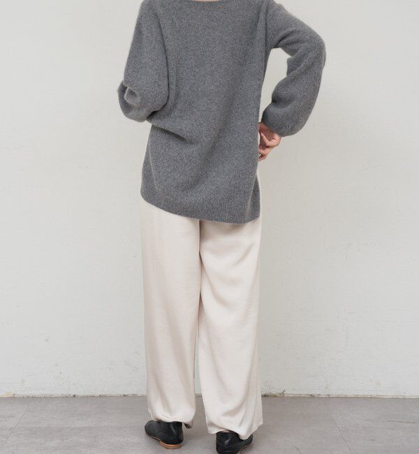  「サテンワイドパンツ」|チノ|