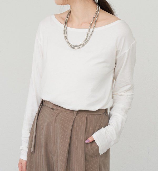  「ベーシックオフショルカットソー」|Tシャツ・カットソー|