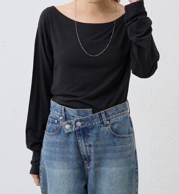  「ベーシックオフショルカットソー」|Tシャツ・カットソー|