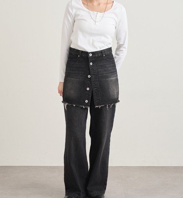  「フロントホックロンtee」|Tシャツ・カットソー|