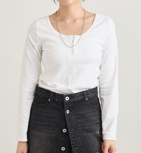  「フロントホックロンtee」|Tシャツ・カットソー|