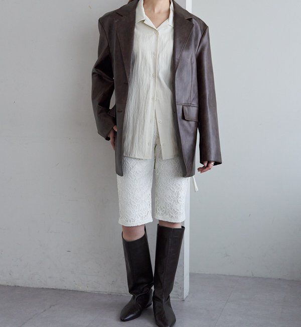  「レザーテーラージャケット」|テーラードジャケット|