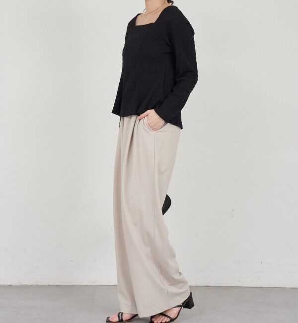  「スクエアネックペプラムカットソー」|Tシャツ・カットソー|