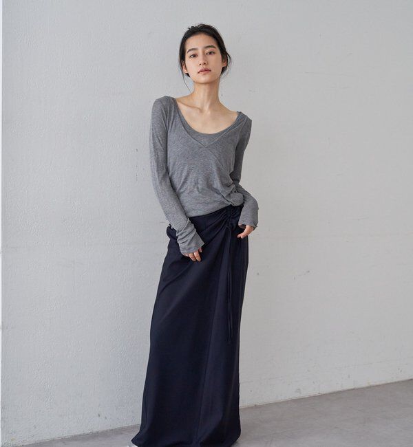  「サイドギャザースカート」|スカート|