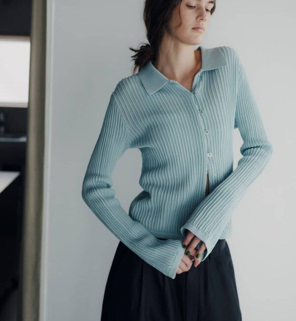  「【Pasterip】ポロニットサマーカーディガン」|カーディガン|