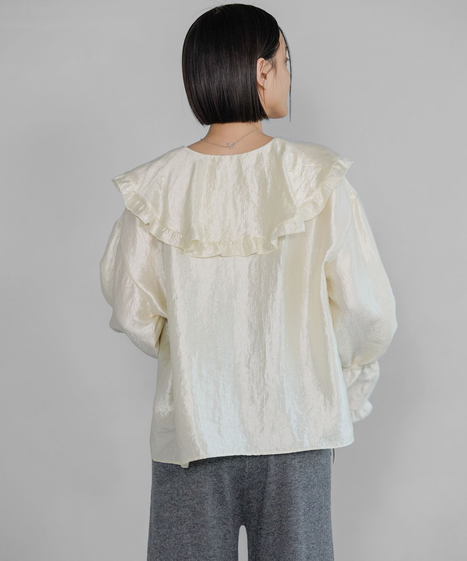 A part by 「ビックカラーラッフルブラウス」|シャツ・ブラウス|