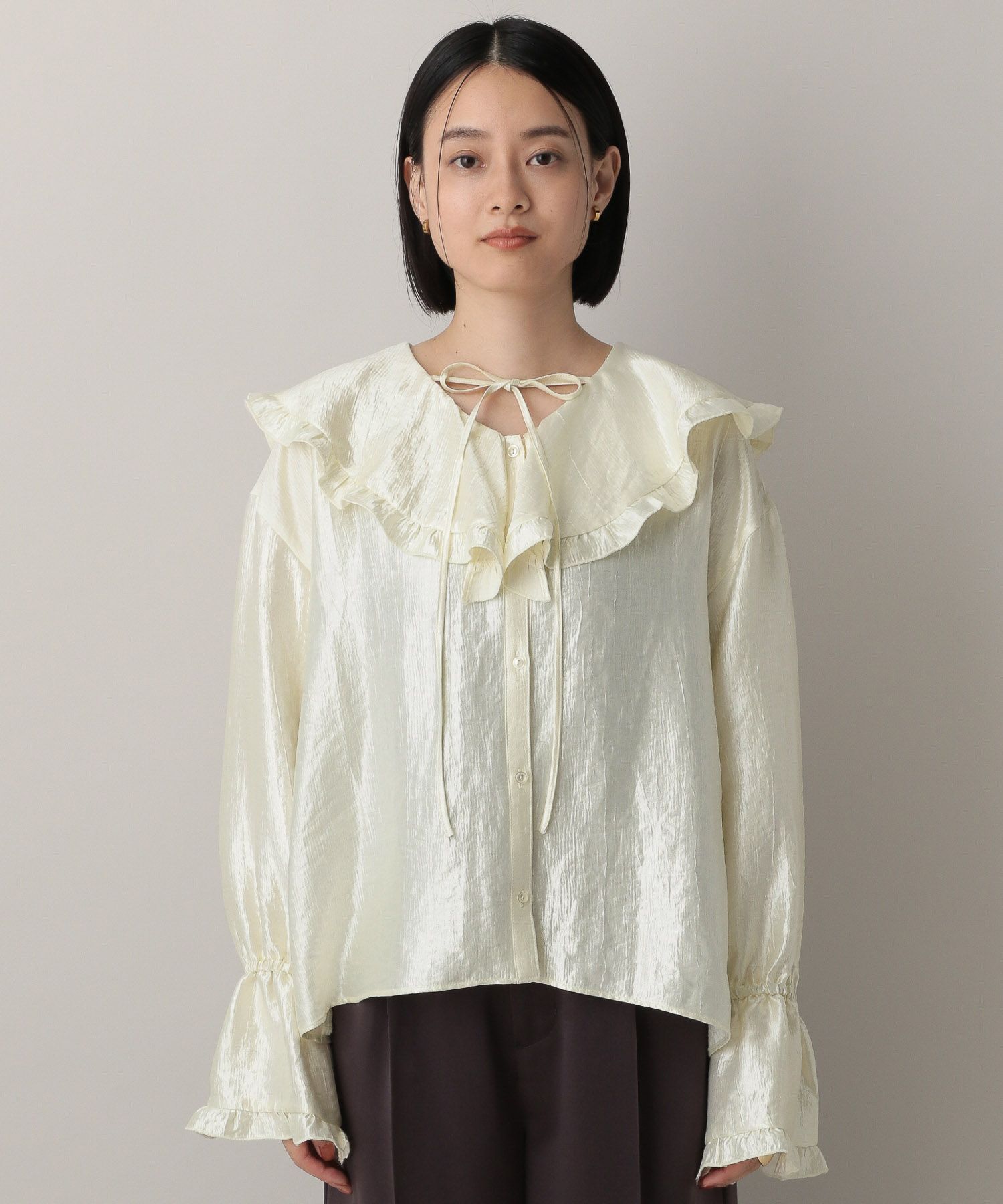 A part by 「ビックカラーラッフルブラウス」|シャツ・ブラウス|