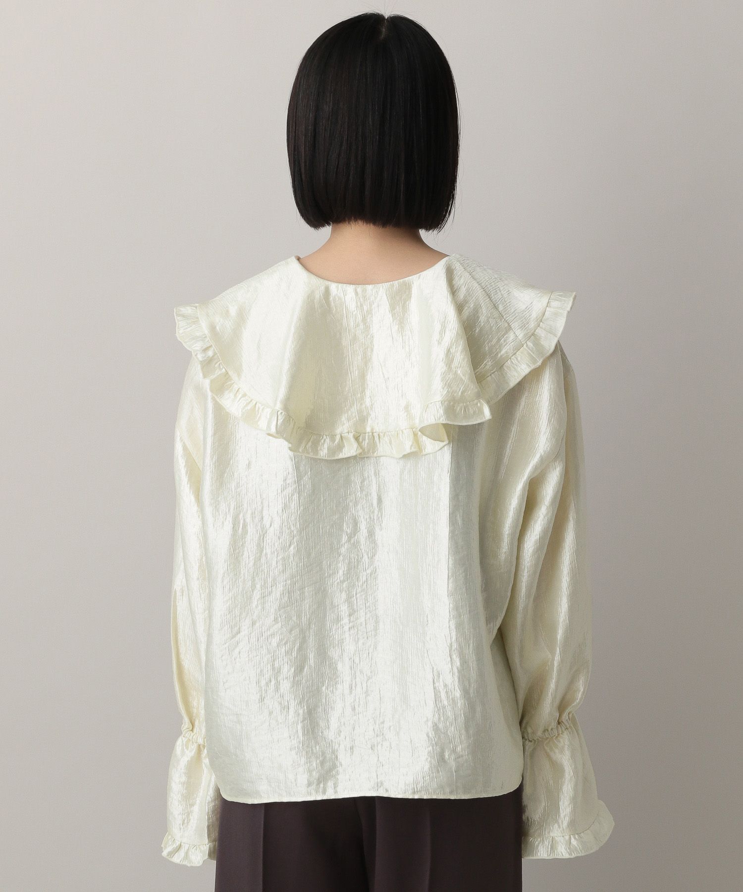 A part by 「ビックカラーラッフルブラウス」|シャツ・ブラウス|