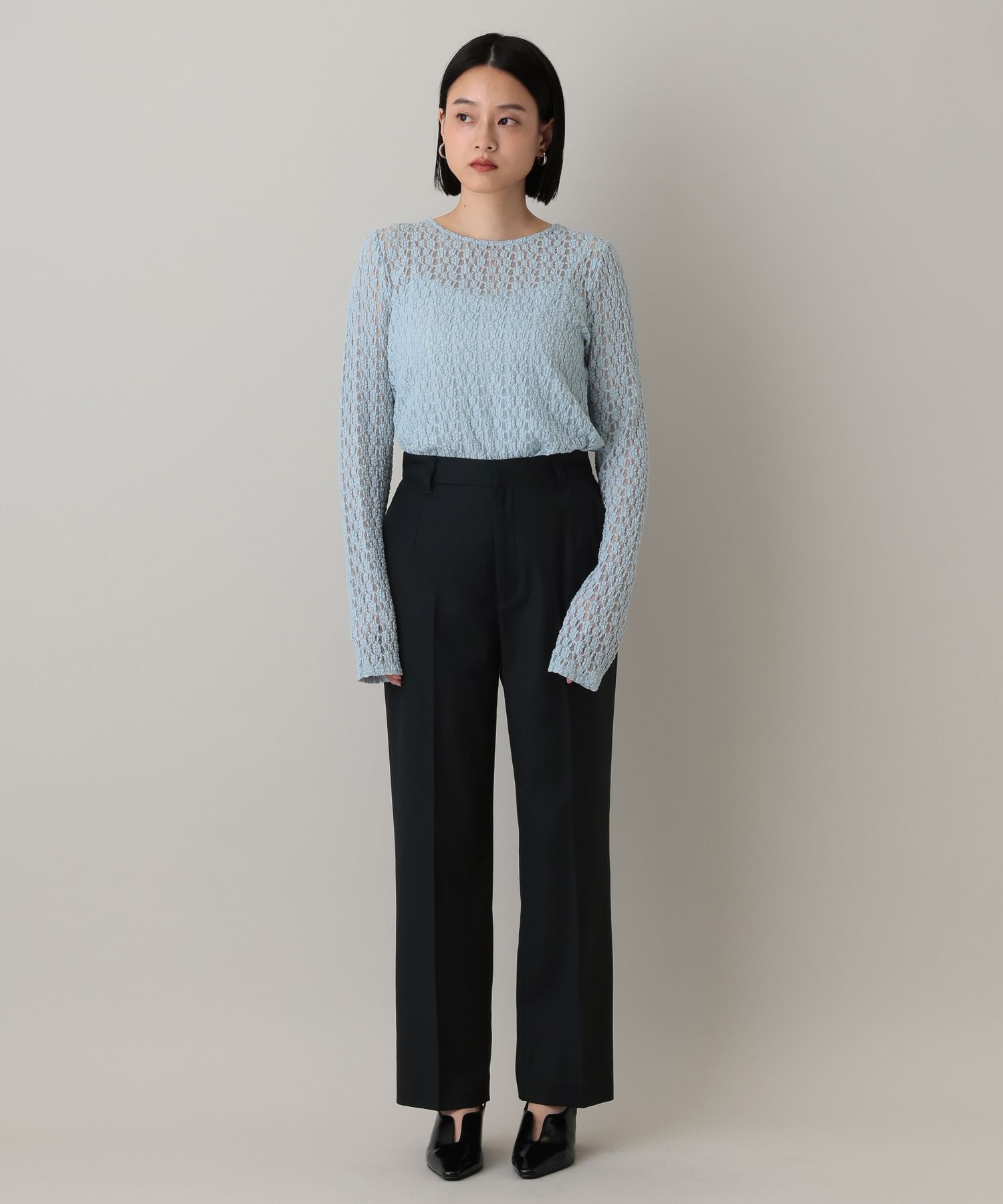 A part by 「ウールコンスリムストレートパンツ」|スラックス|