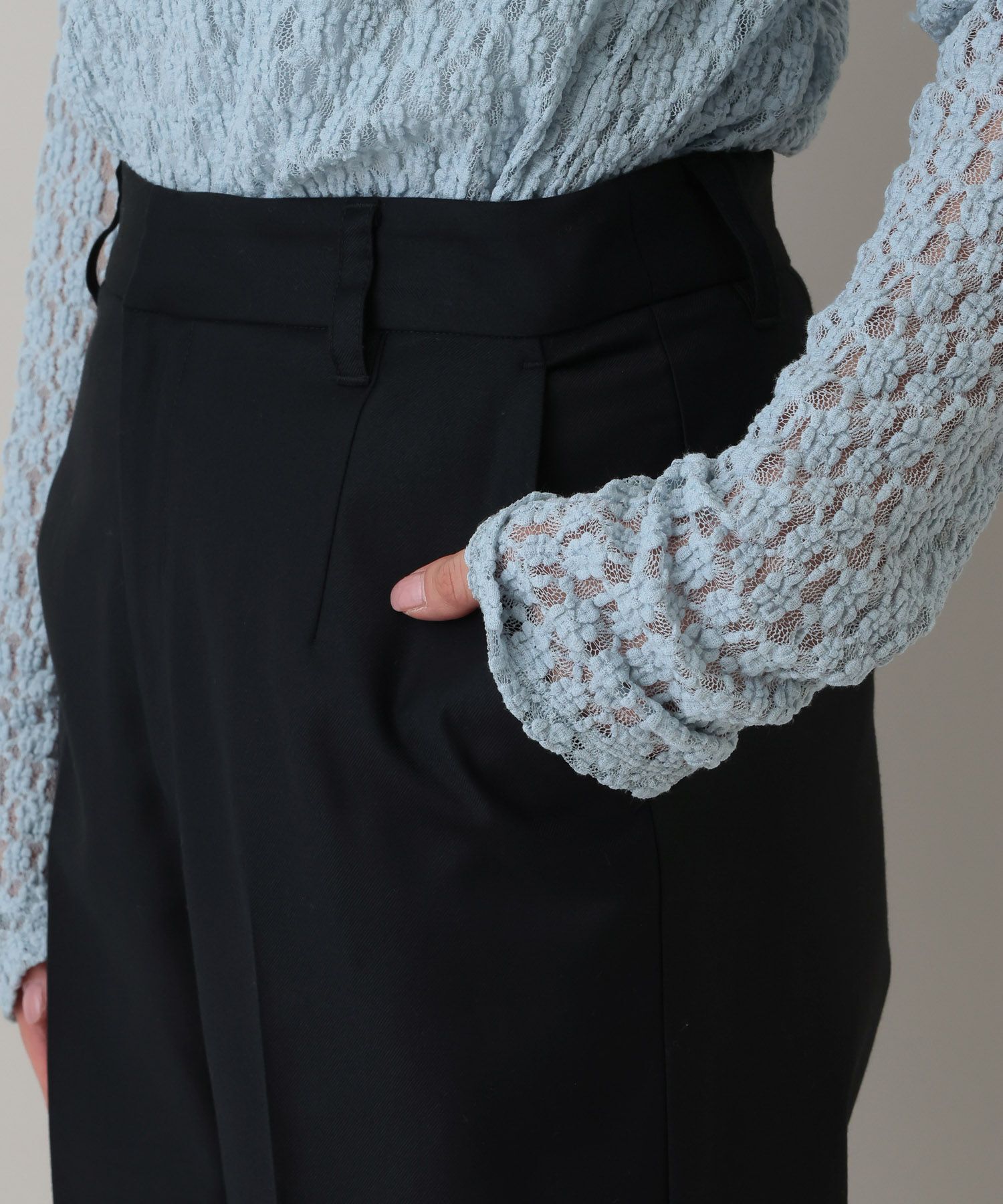 A part by 「ウールコンスリムストレートパンツ」|スラックス|