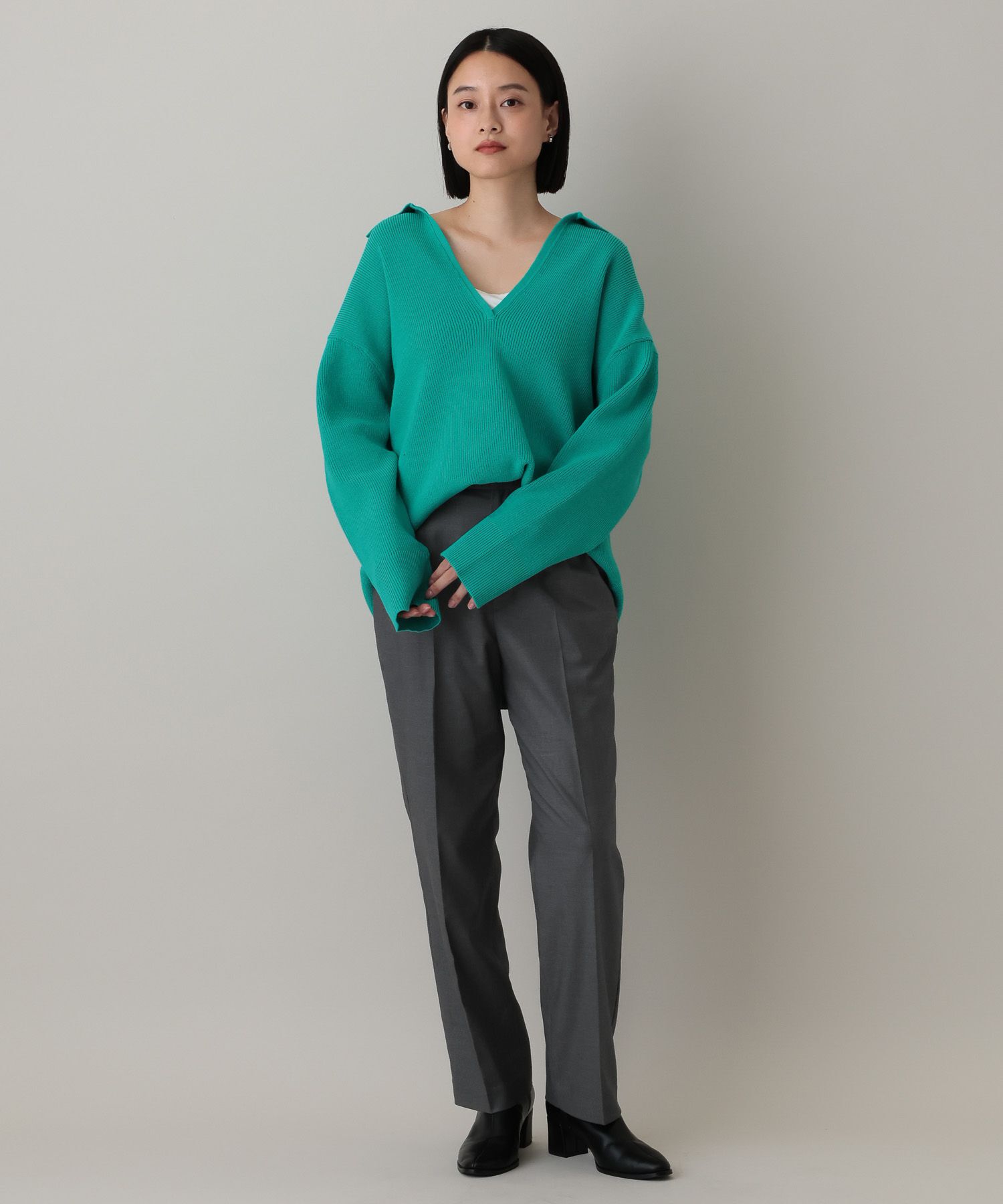 A part by 「ウールコンスリムストレートパンツ」|スラックス|