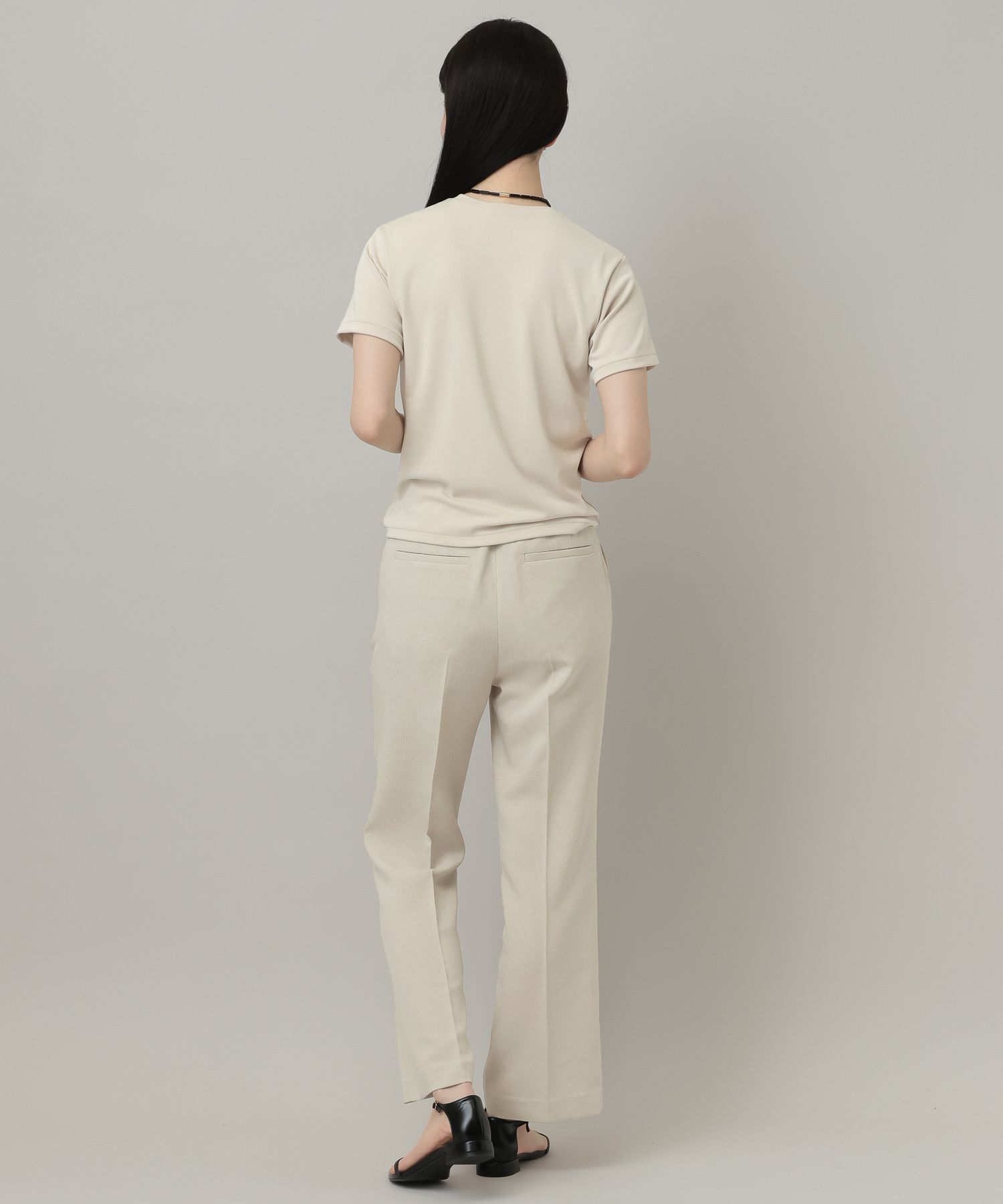 A part by 「シャンブレーセミフレアパンツ」|スラックス|