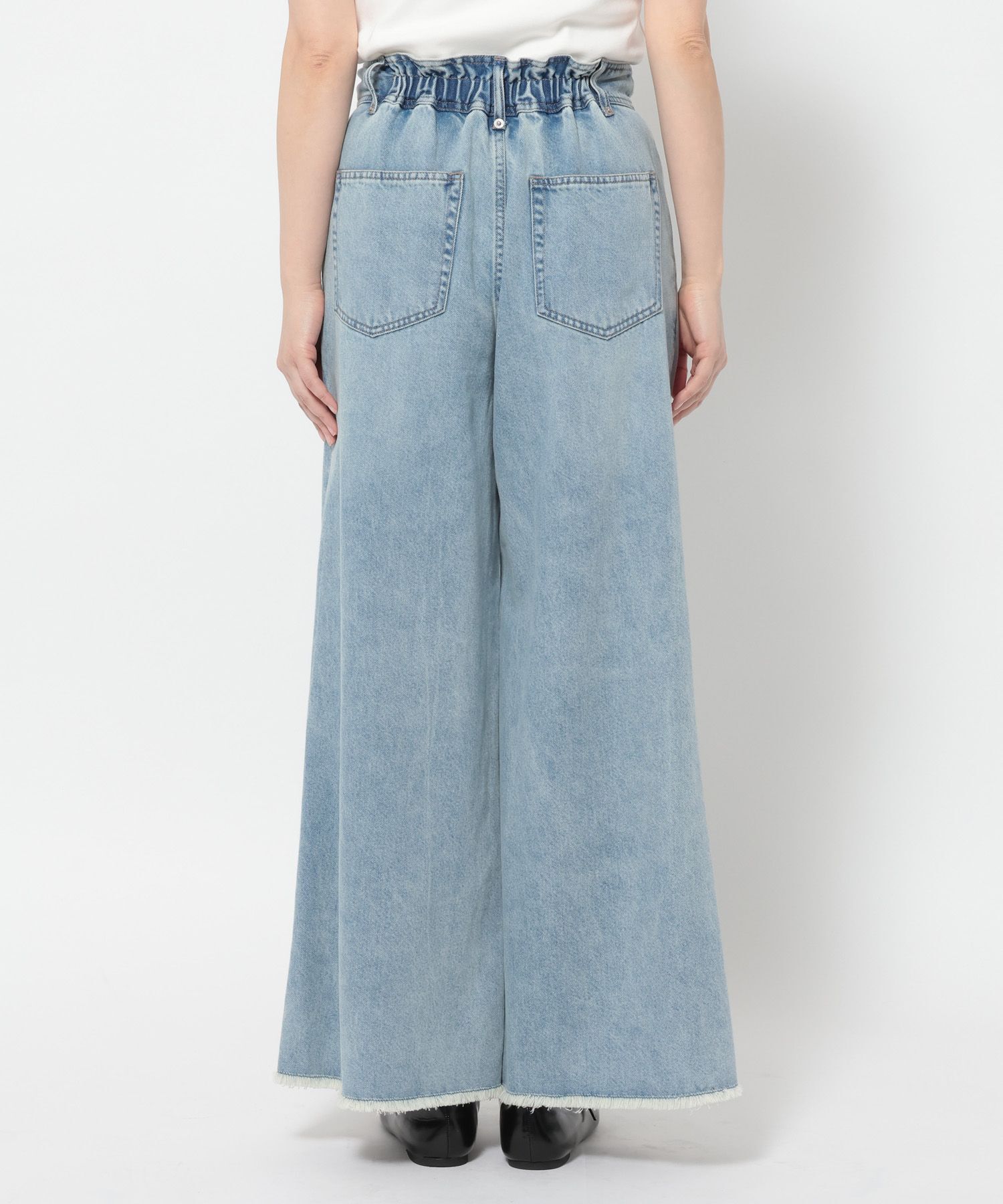 LOWRYS FARM「ハイウエストバギーデニム」|デニム|