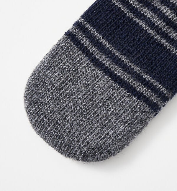 collex「【ecuvo】別注　ボーダースリッポン　メンズ」|ソックス|