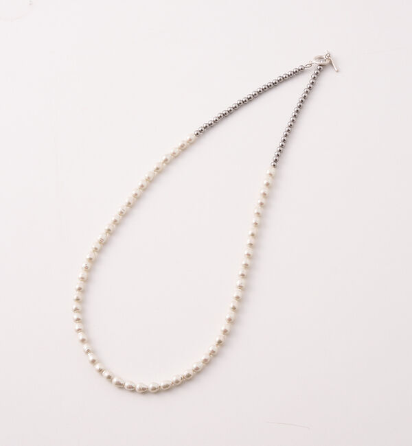 collex「【Ljud/ユード】ガラスバロックパール&times;ボールチェーンネックレス」|ネックレス|