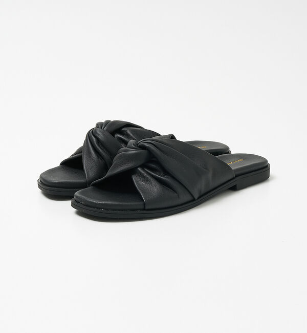 collex「【WEB限定】【SHADDY/シャディー】ツイストギャザーサンダル」|サンダル|