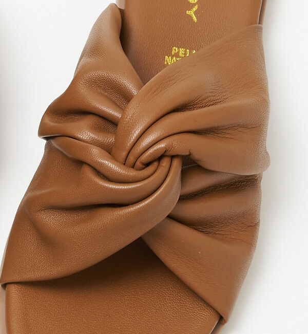 collex「【WEB限定】【SHADDY/シャディー】ツイストギャザーサンダル」|サンダル|