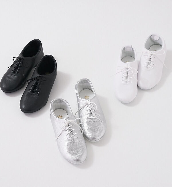 collex「【WEB限定】【CROWN/クラウン】DANCE JAZZシューズ シルバー」|ビジネス・ドレスシューズ|