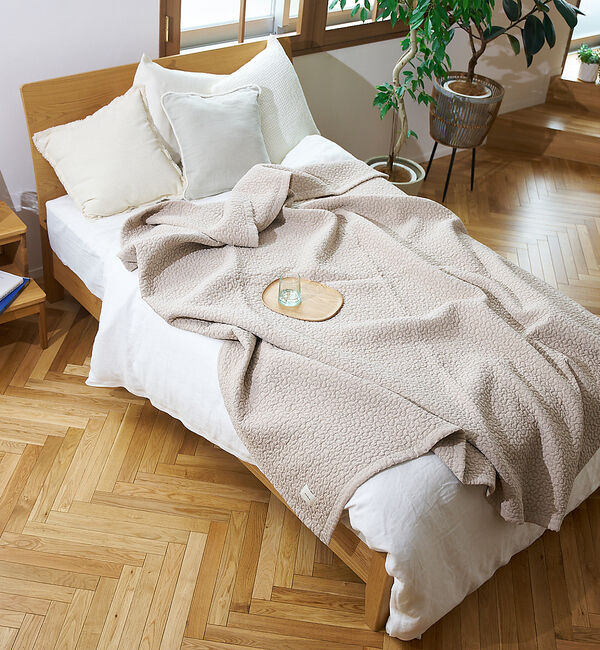 collex「イブル クラウド柄 オーガニックコットン キルティングマット シングル 150&times;」|その他|ベージュ