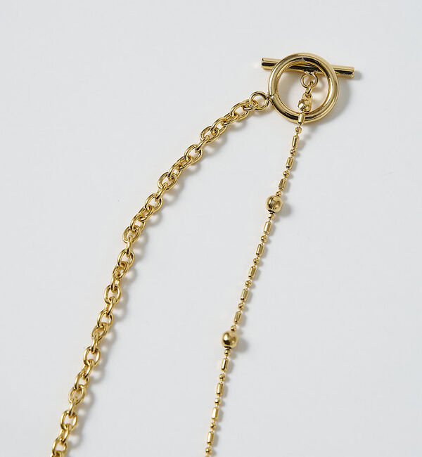collex「【dignif】【金属アレルギー対応】ミックスチェーン2WAYネックレス」|ネックレス|