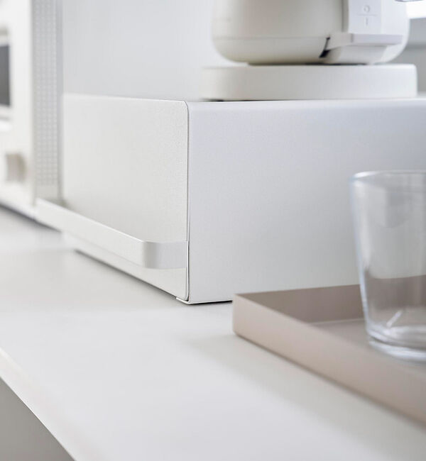 collex「【tower】 引出付きキッチン家電下ラック 省スペース 台所収納」|食器・キッチングッズ|