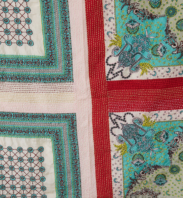 collex「刺し子シルク大判ストール」|マフラー|