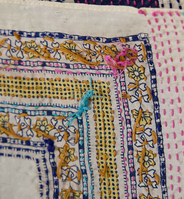 collex「刺し子シルク大判ストール」|マフラー|