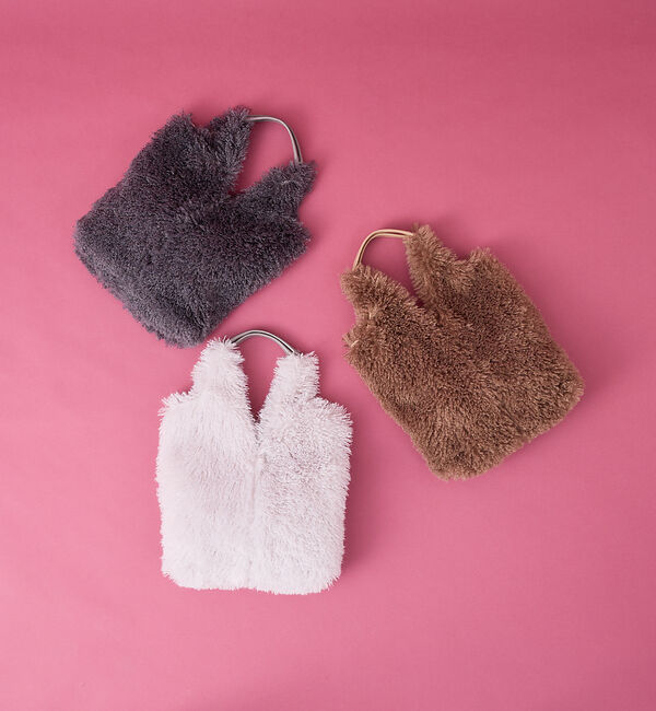 collex「【WEB限定】Vラインフェイクファートートバッグ」|トートバッグ|