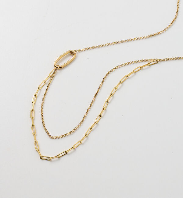 collex「【dignif】【金属アレルギー対応】ミックスチェーンポイントネックレス」|ネックレス|