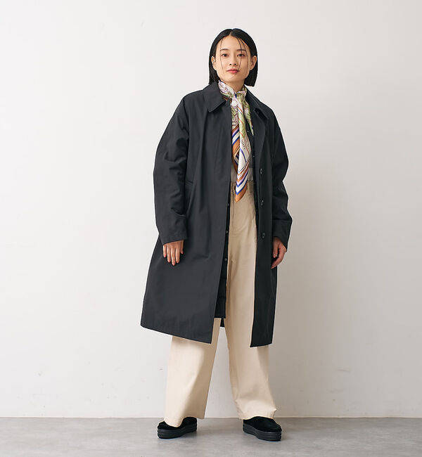 collex「【別注】【TAION】ダウンジャケット付バルカラーコート」|ダウン|ブラック