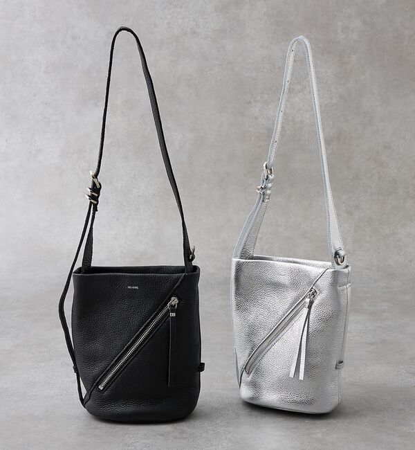 collex「【WEB限定】【Beau're/ヴュレ】斜めZIP縦長 ショルダーバッグ」|ショルダー・メッセンジャー|