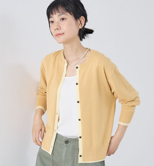collex「バイカラーコンパクトカーディガン」|カーディガン|