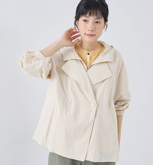 collex「レイヤード風ジップアップコート」|ブルゾン・スタジャン|