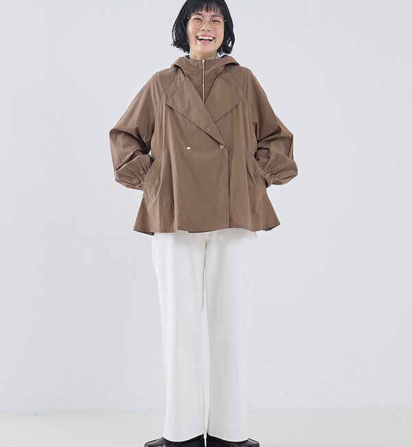 collex「レイヤード風ジップアップコート」|ブルゾン・スタジャン|