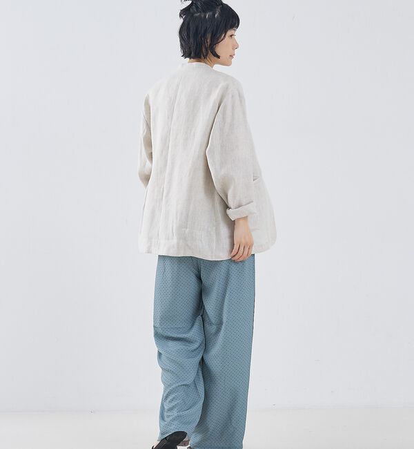 collex「麻ノーカラージャケット」|ノーカラージャケット|