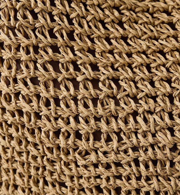 collex「【WEB限定】フリンジチャーム付きペーパートート【予約】」|かごバッグ|