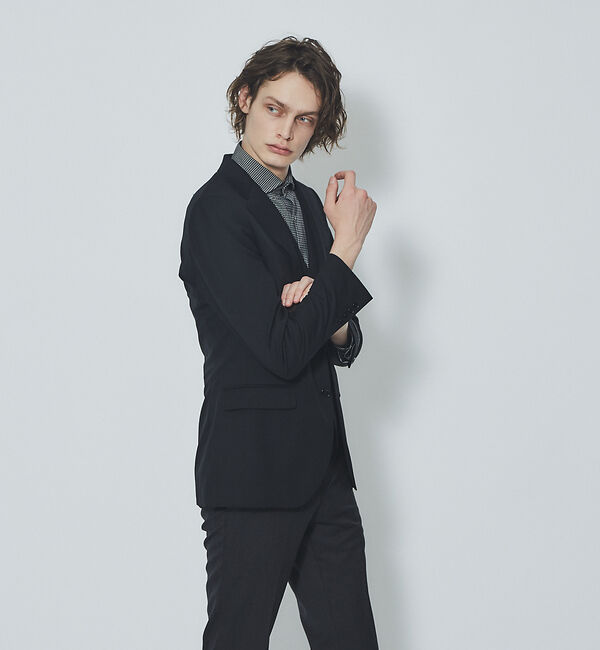 ABAHOUSE「【Recency of Mine】 SUPER100ｓウールツイル ジャケット」|テーラードジャケット|ブラック