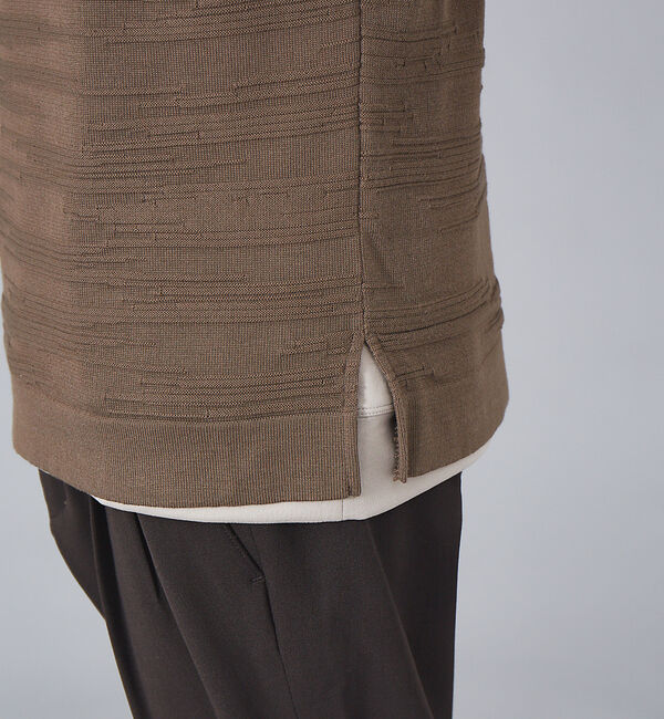 ABAHOUSE「pe/vis　ノイズ柄ベスト」|ベスト・ジレ|