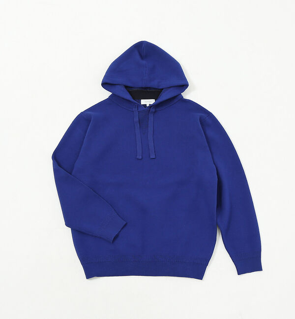 ABAHOUSE「【ニットジャガード】スウェット パーカー」|パーカー|ブルー